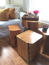 Load image into Gallery viewer, Extra Large Cube Reclaimed Solid Wood Coffee Table